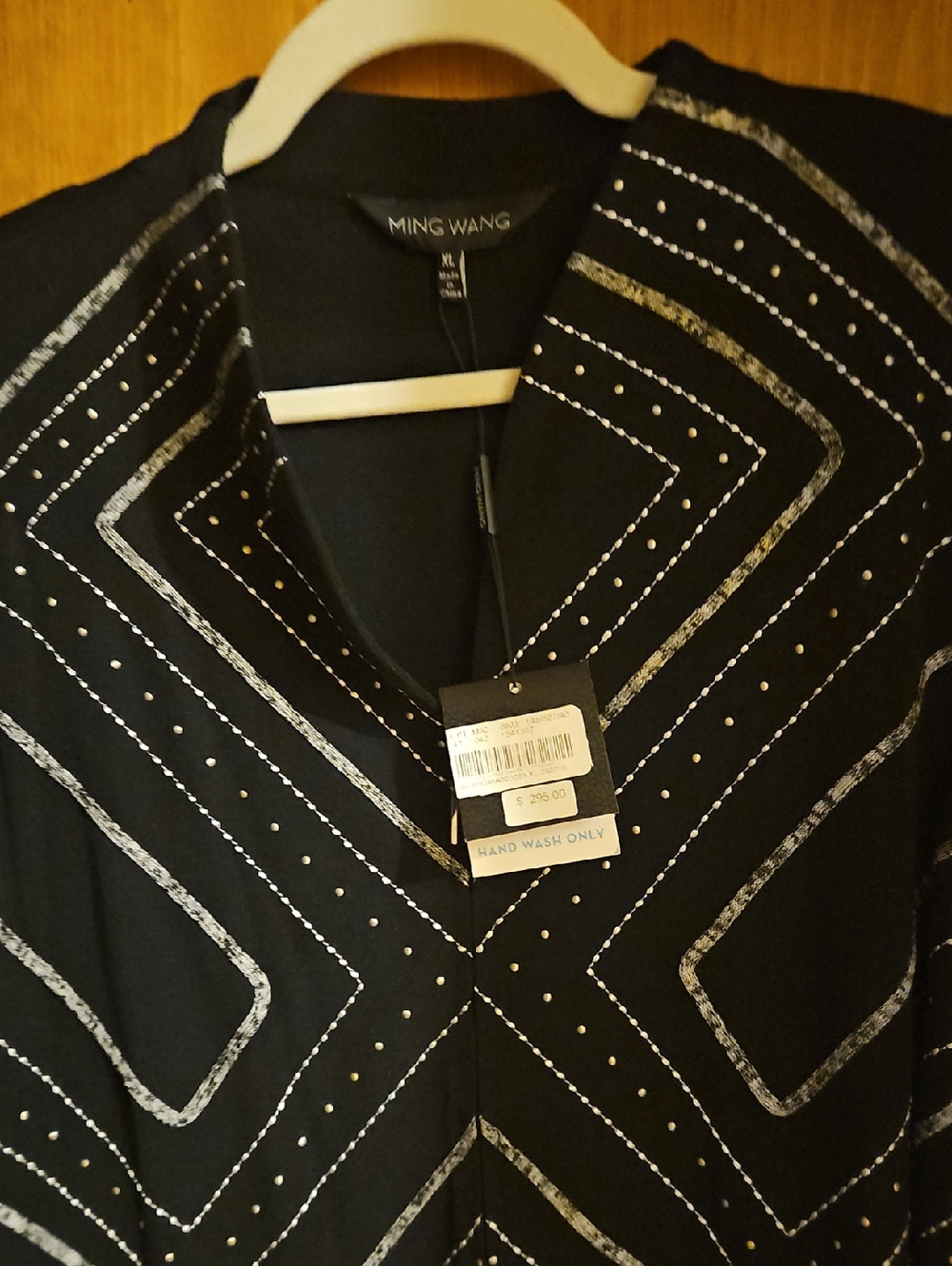 Nwt Ming Wang Black Ribbed Knit Top And Skirt - Picture 7 of 16